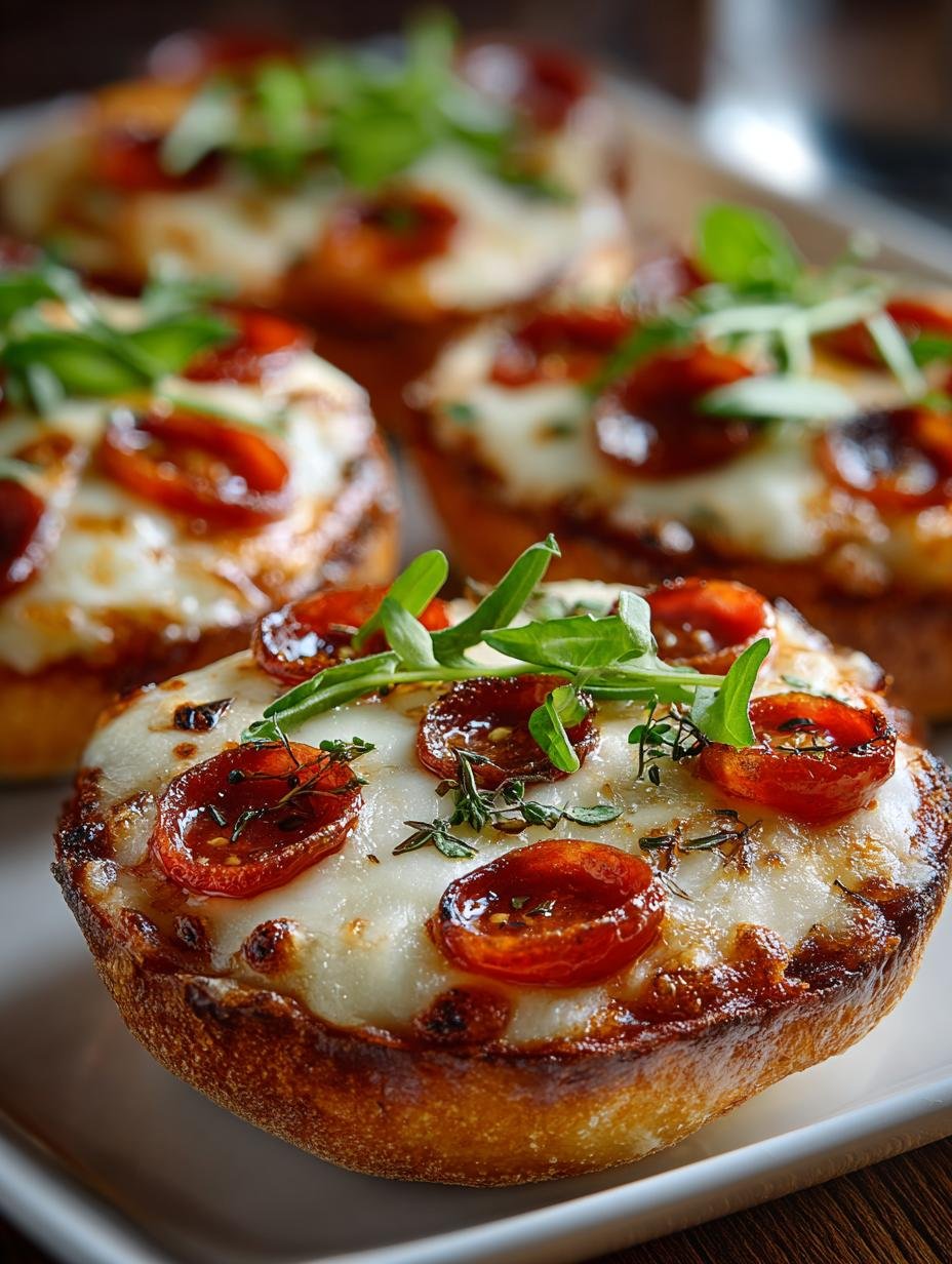 English Muffin Pizzas: 8 Quick and Delicious Ideas 3 English Muffin Pizzas: 8 Quick and Delicious Ideas - English Muffin Pizzas - additional detail