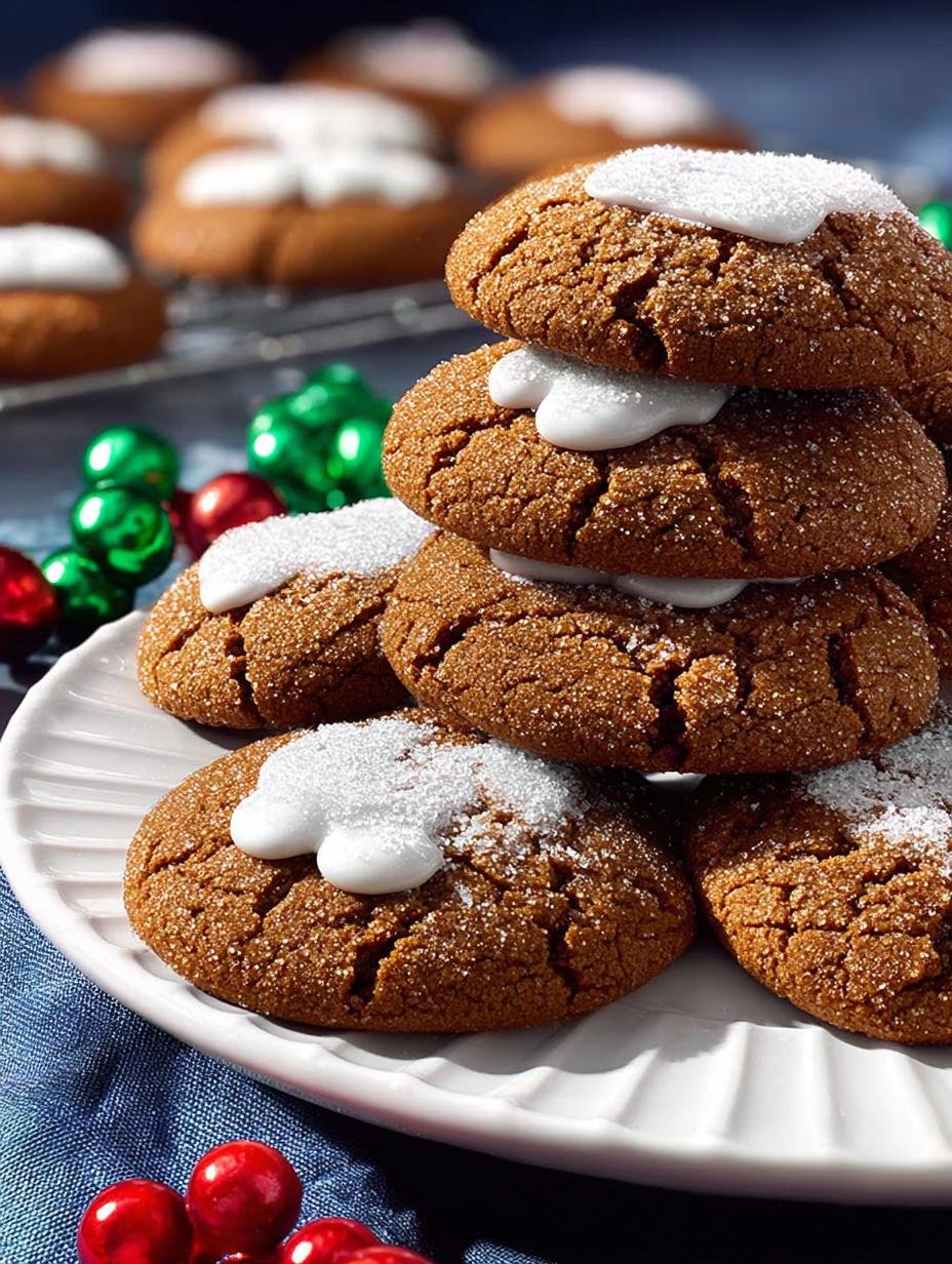 Holiday Gingersnap Cookies