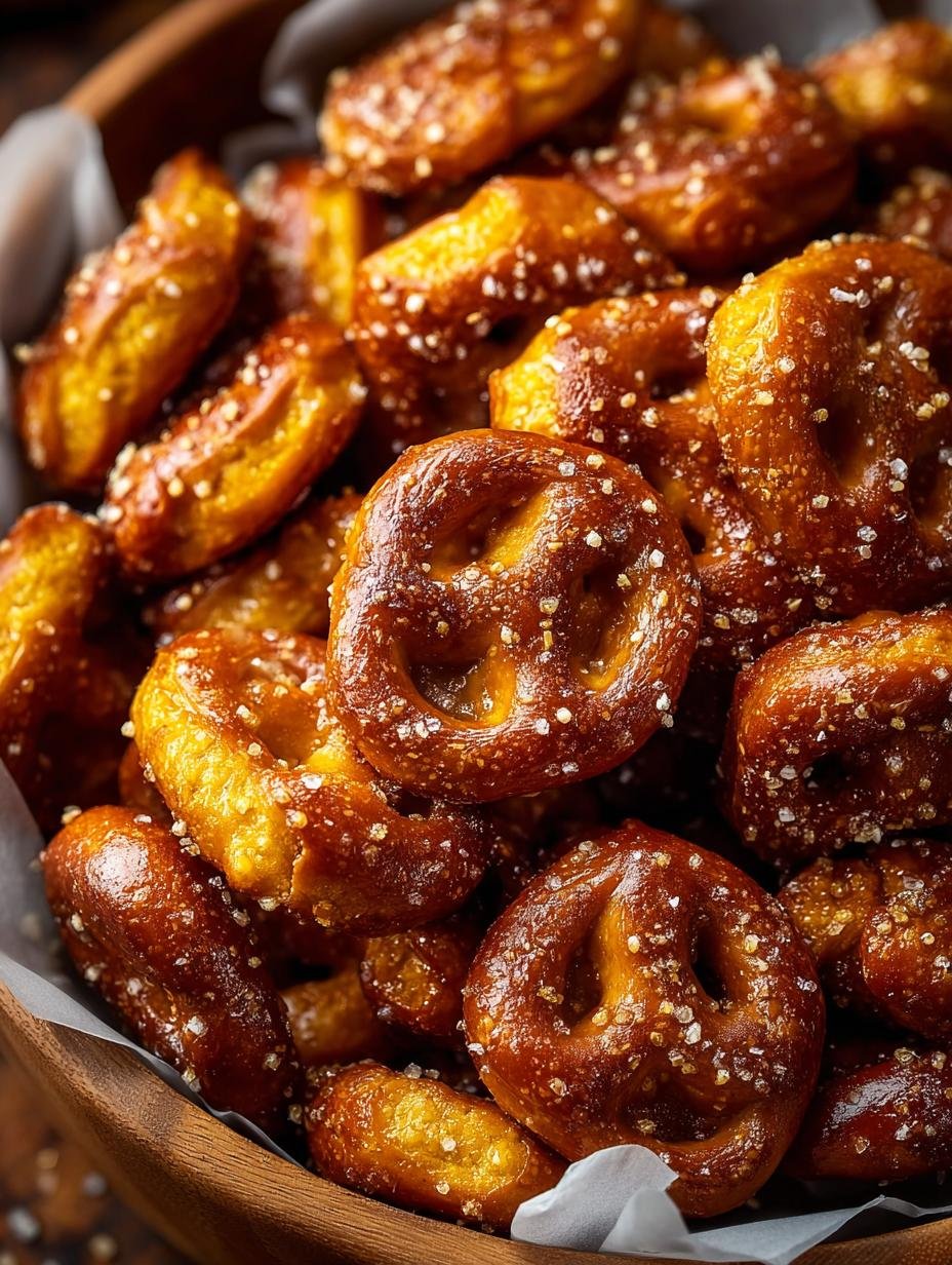 Irresistible Honey Mustard Pretzel Pieces Recipe - Honey Mustard Pretzel Pieces - additional detail