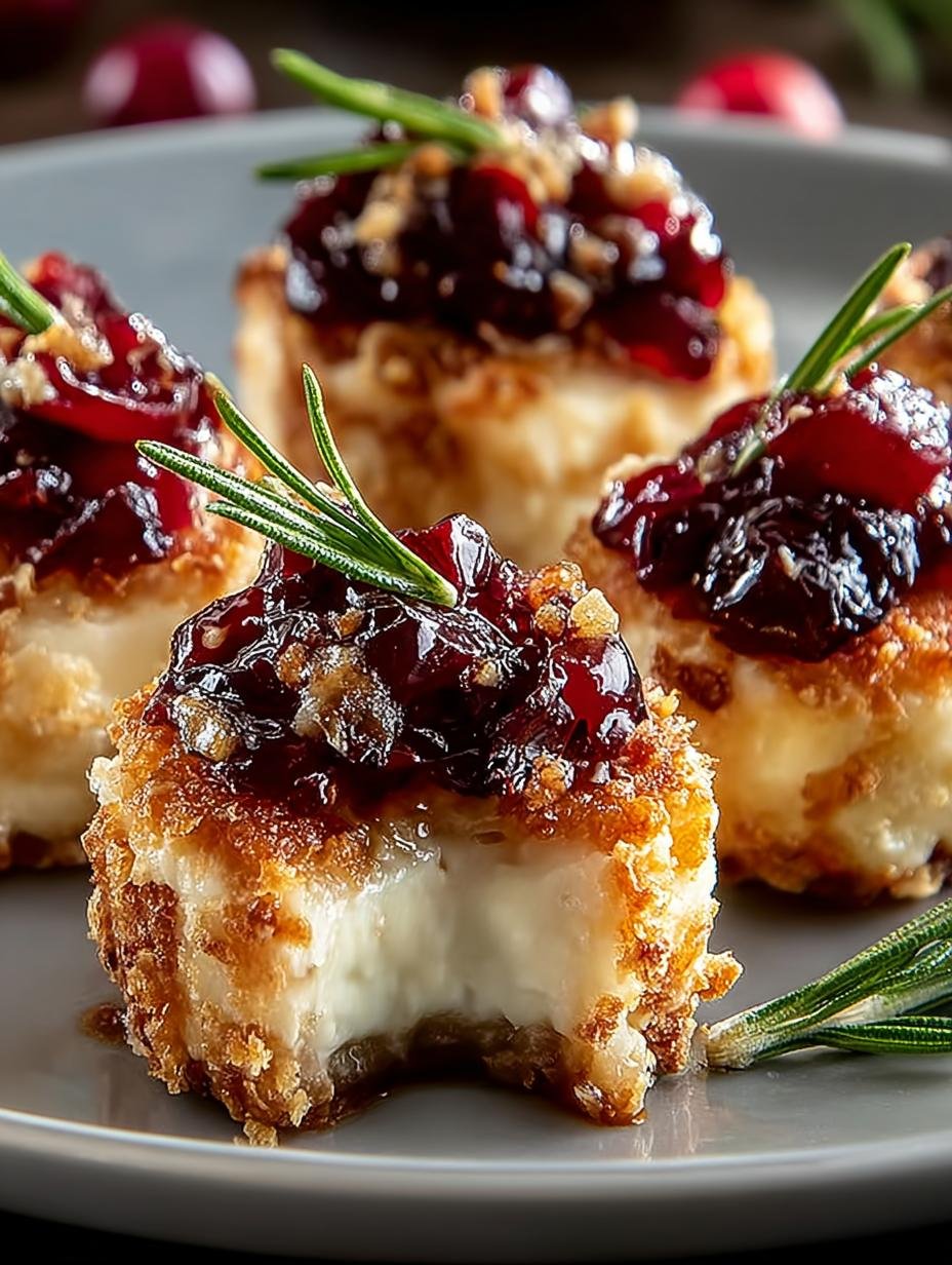 Indulgent Brie Bites with Cranberry Crunch for Gatherings 3 Indulgent Brie Bites with Cranberry Crunch for Gatherings - Indulgent Brie Bites with - additional detail