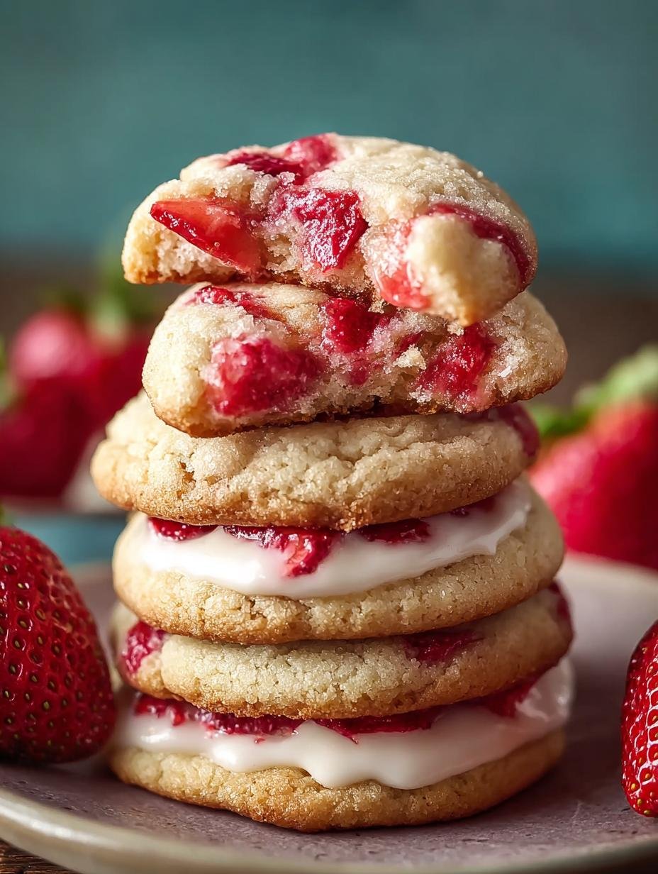 Irresistible Strawberry Cheesecake Cookies Recipe You’ll Love - Irresistible Strawberry Cheesecake Cookies - additional detail