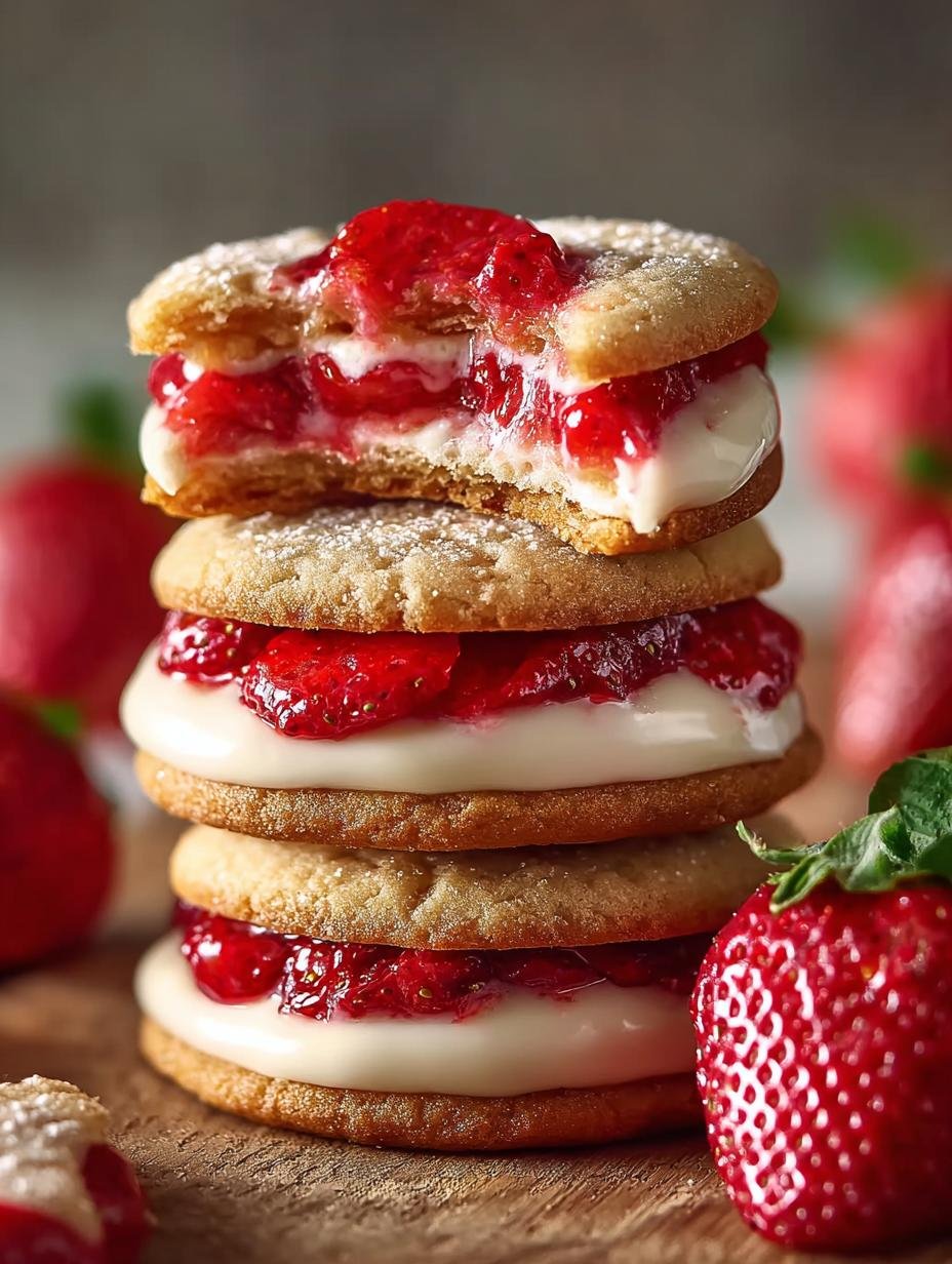 Irresistible Strawberry Cheesecake Cookies