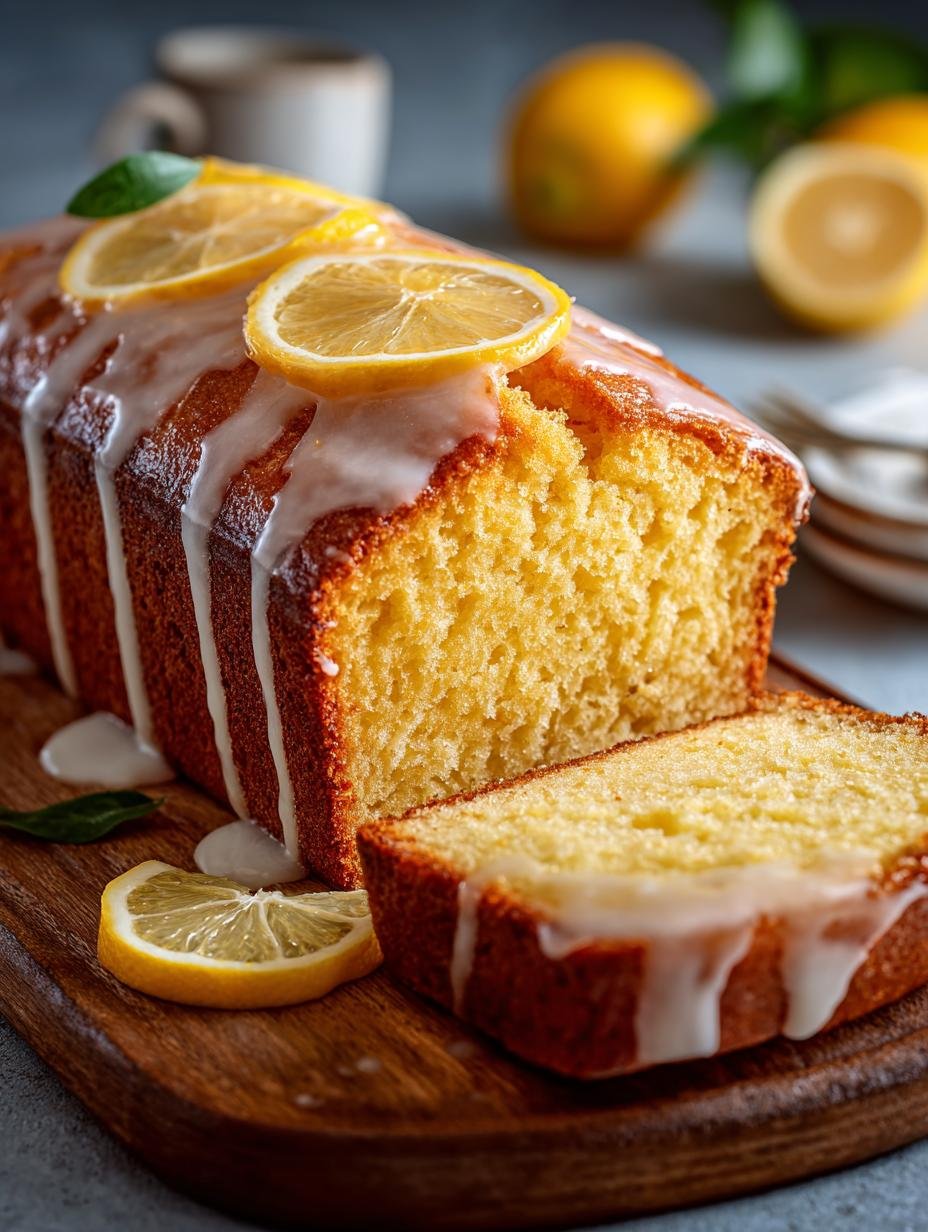 Lemon Glazed Loaf Cake: A Delightful Sweet Treat - Lemon Glazed Loaf Cake - additional detail