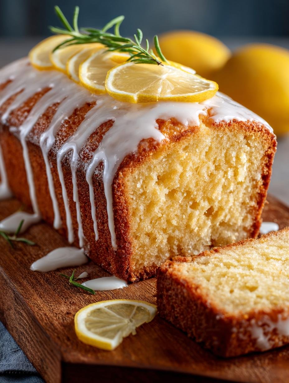Lemon Glazed Loaf Cake