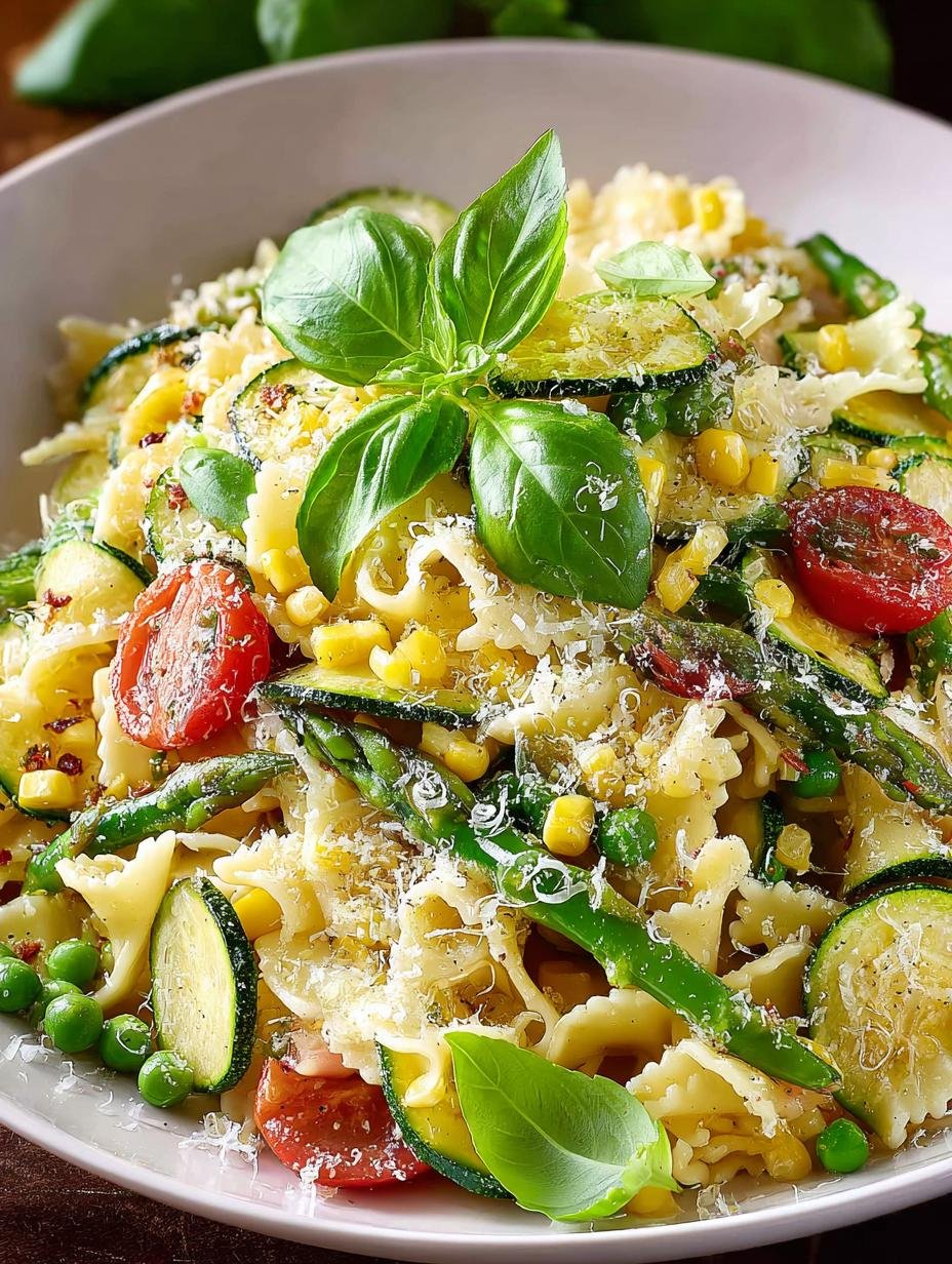 Lemony Pasta Summer Vegetables: A Bright Delight 1 Lemony Pasta Summer Vegetables