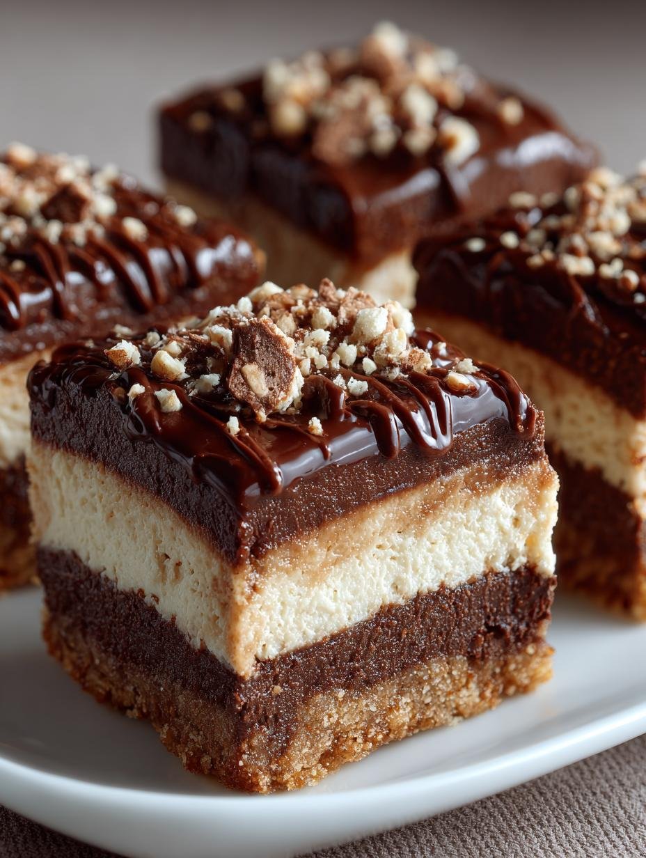 Nutella Cheesecake Bars