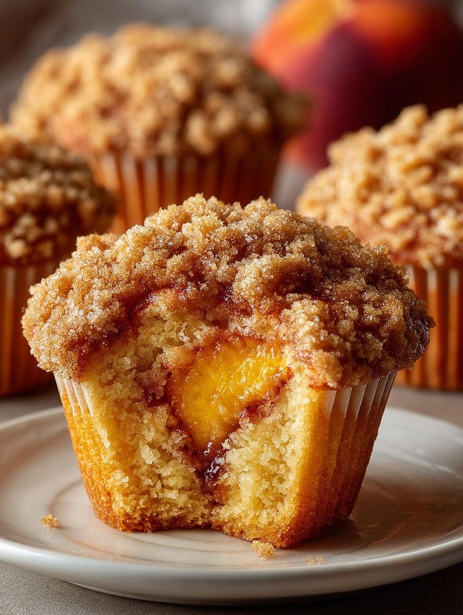 Delicious Peach Streusel Muffins to Savor Every Morning 2 Delicious Peach Streusel Muffins to Savor Every Morning - Peach Streusel Muffins - main visual representation