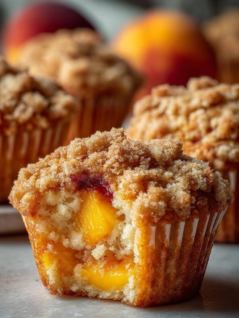 Peach Streusel Muffins