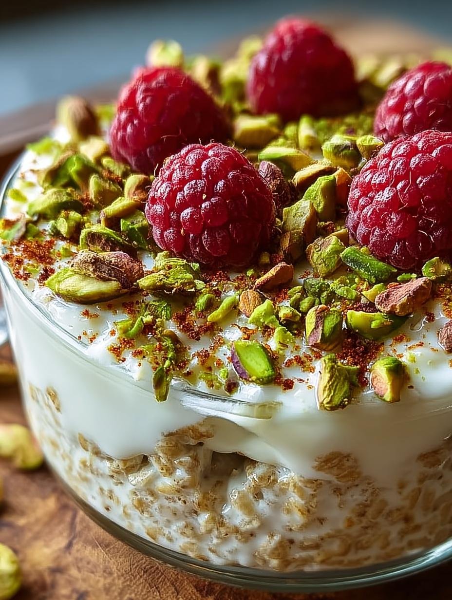 Creamy Pistachio Overnight Oats for a Healthy Start 3 Creamy Pistachio Overnight Oats for a Healthy Start - Pistachio Overnight Oats - additional detail