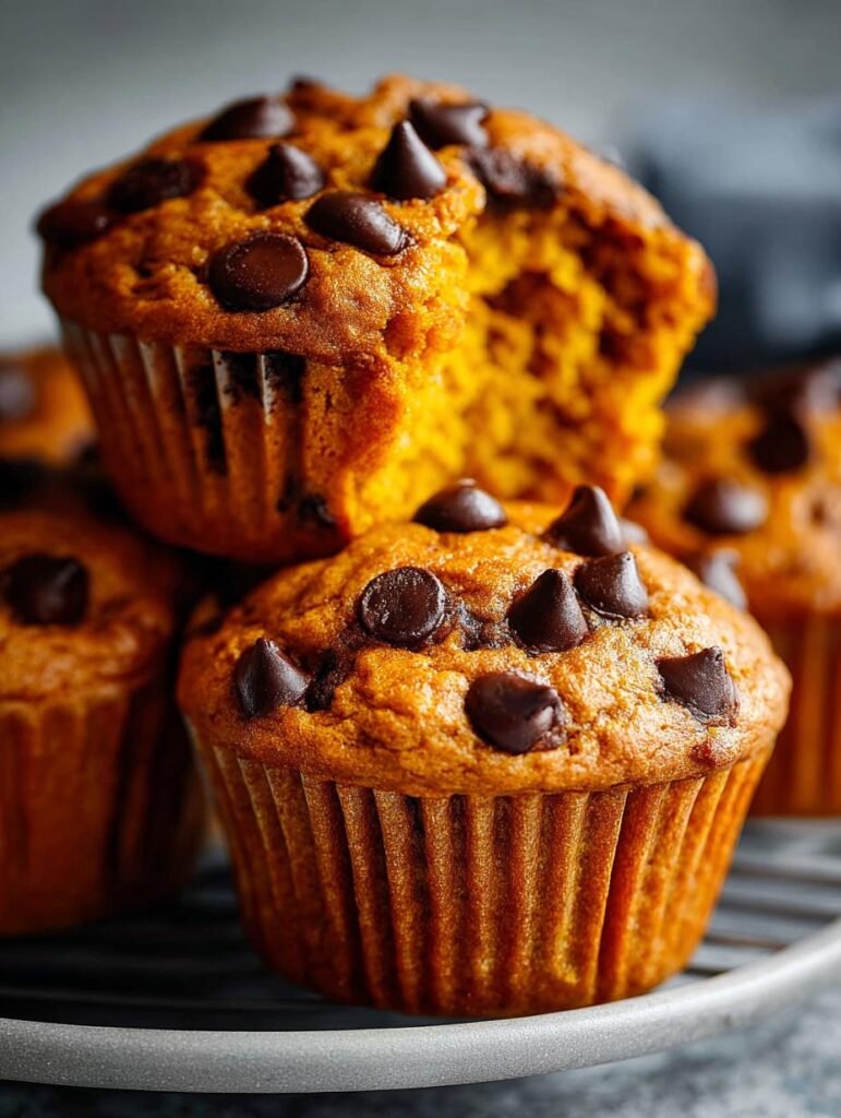 Pumpkin Chocolate Chip Muffins