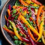 Shaved Rainbow Carrot Sesame