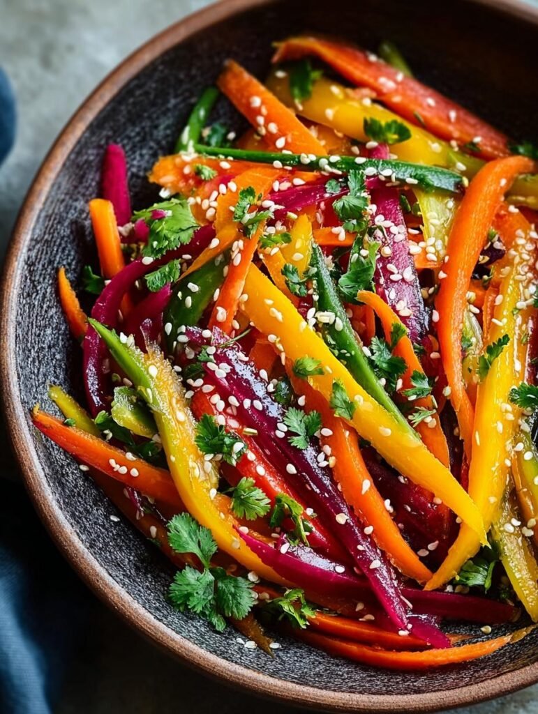Shaved Rainbow Carrot Sesame