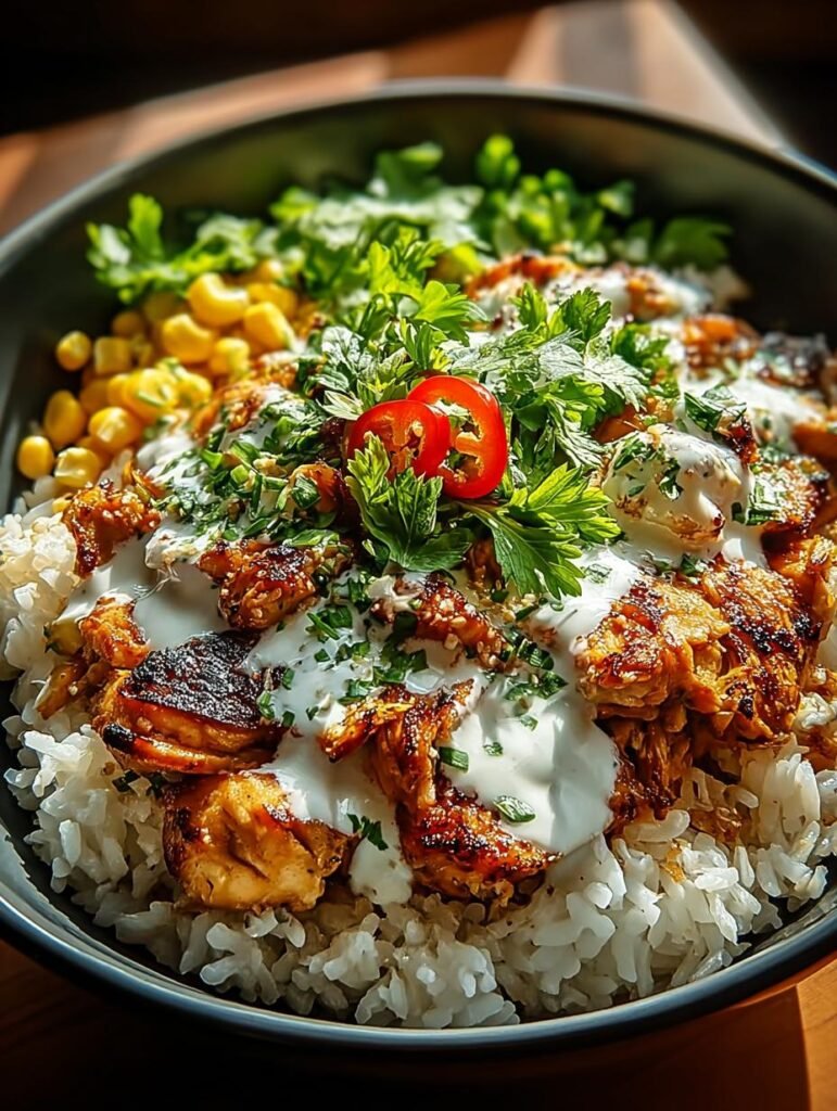 Sticky Chicken Rice Bowl