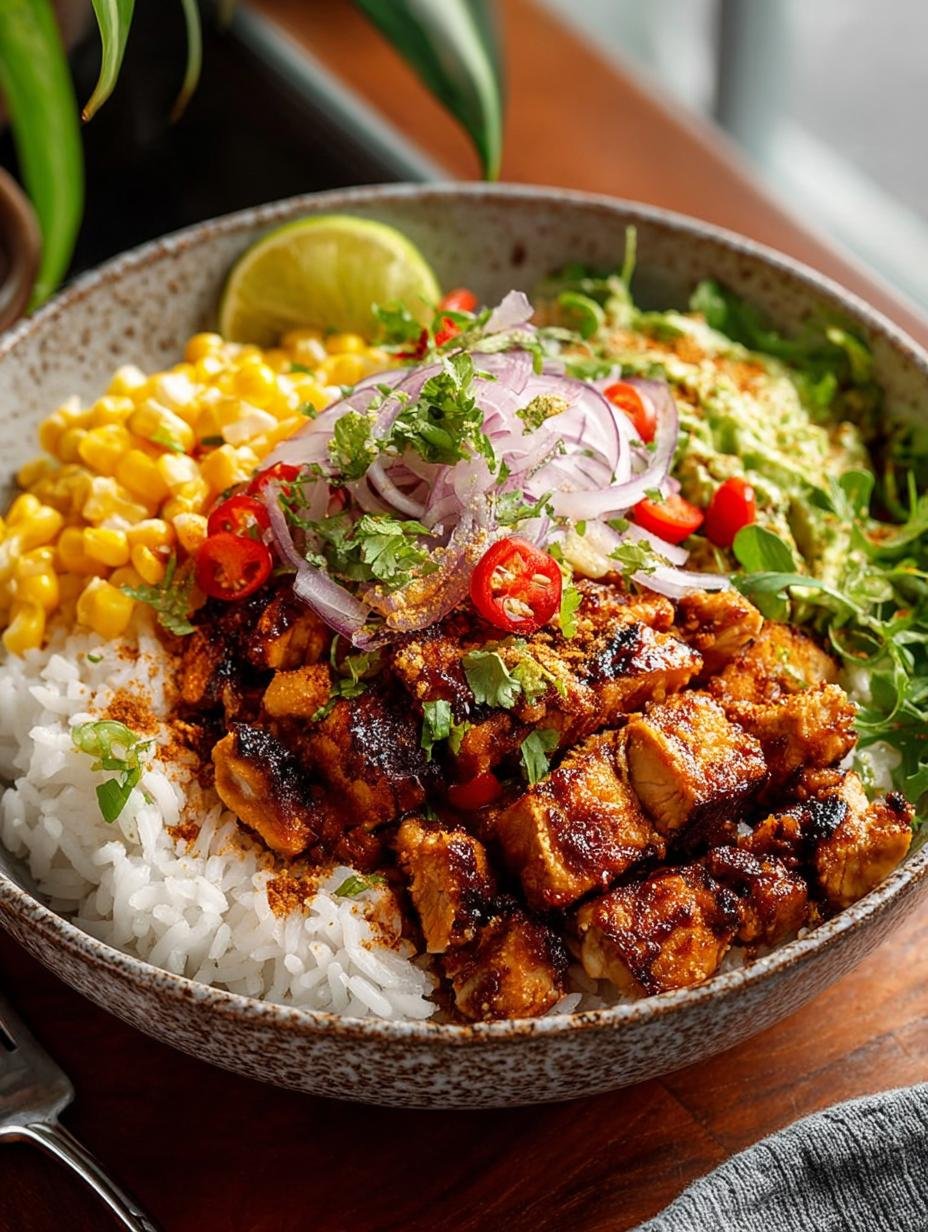 Street Corn Chicken Rice Bowl: 5 Flavorful Variations 3 Street Corn Chicken Rice Bowl: 5 Flavorful Variations - Street Corn Chicken Rice - additional detail