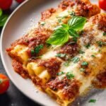 Delicious Stuffed Manicotti with 3 Cheeses for Dinner 4 Stuffed Manicotti