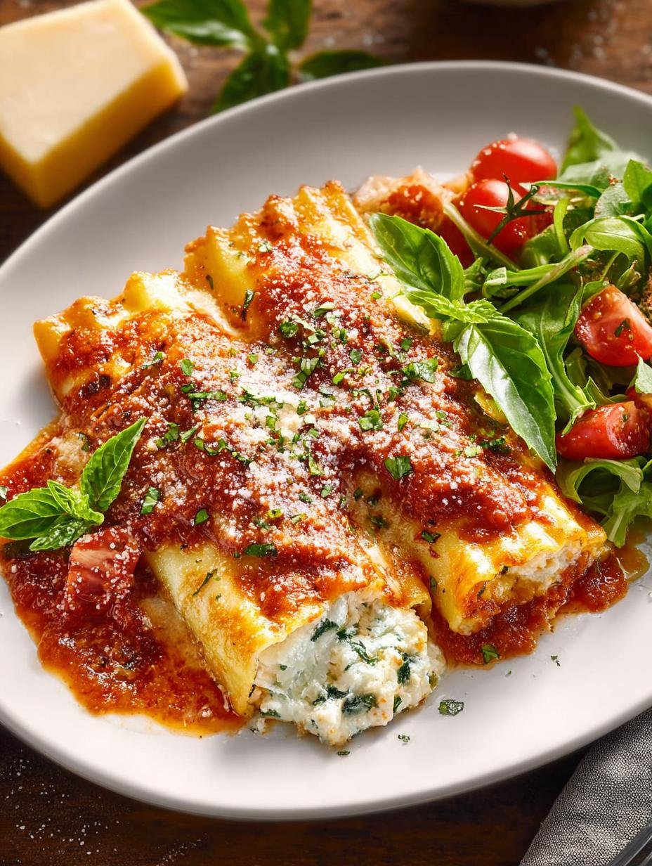Delicious Stuffed Manicotti with 3 Cheeses for Dinner 3 Delicious Stuffed Manicotti with 3 Cheeses for Dinner - Stuffed Manicotti - additional detail