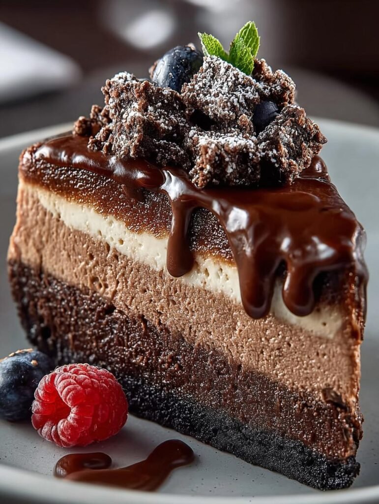 Triple Chocolate Cheesecake