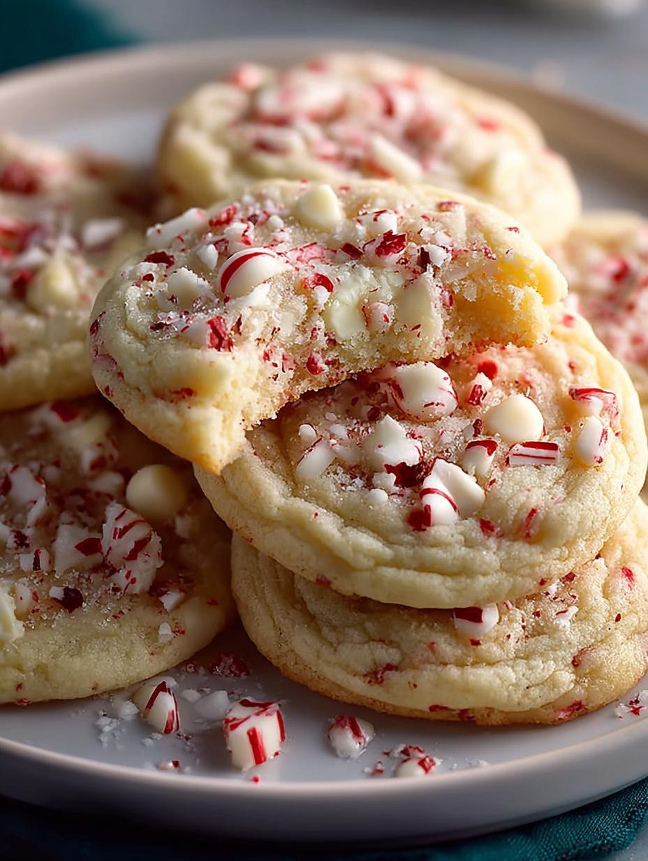 Irresistible White Chocolate Peppermint Cookies Recipe - White Chocolate Peppermint Cookies - main visual representation
