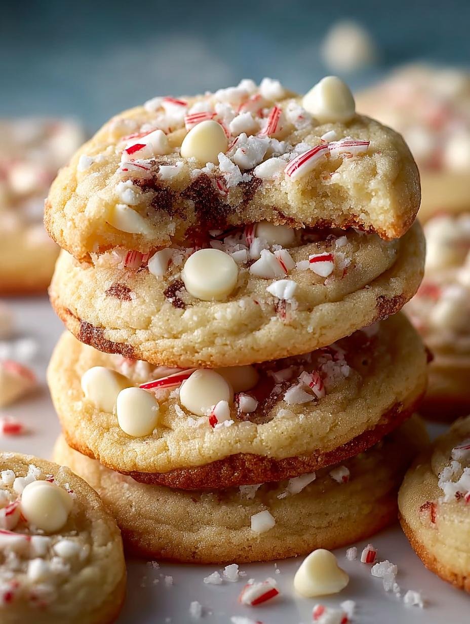 Irresistible White Chocolate Peppermint Cookies Recipe - White Chocolate Peppermint Cookies - additional detail