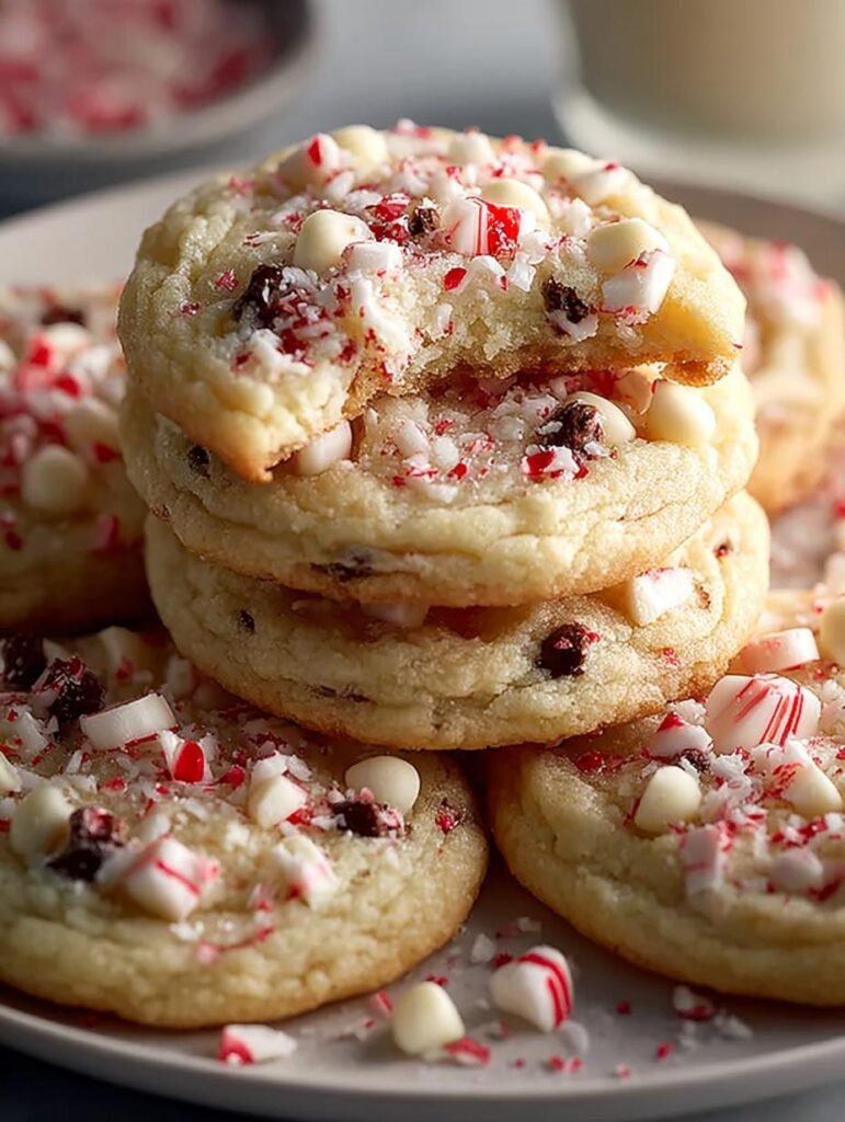 White Chocolate Peppermint Cookies