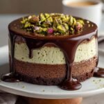 Bake Chocolate Pistachio Cheesecake