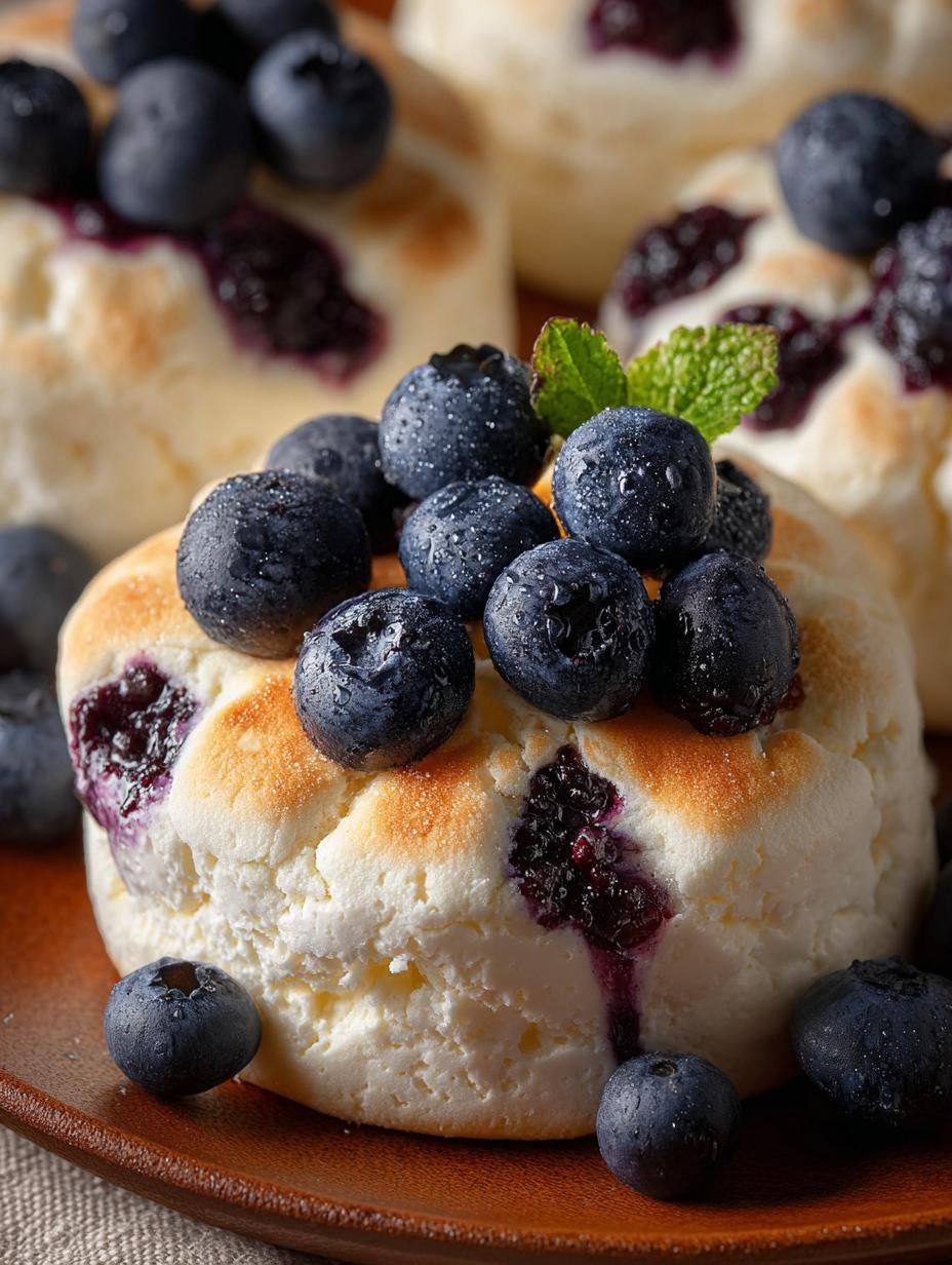 Blueberry Cottage Cheese Cloud