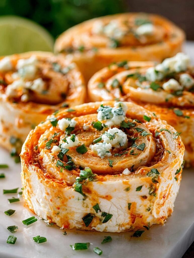 Buffalo Chicken Pinwheels