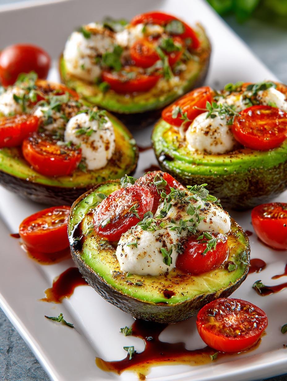 Caprese Stuffed Avocado Halves: 5 Delicious Ways to Enjoy - Caprese Stuffed Avocado Halves - main visual representation