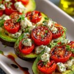 Caprese Stuffed Avocado Halves