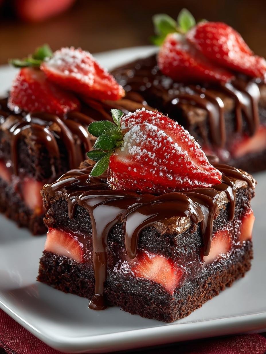 Chocolate Covered Strawberry Brownies: A Decadent Delight - Chocolate Covered Strawberry Brownies - main visual representation