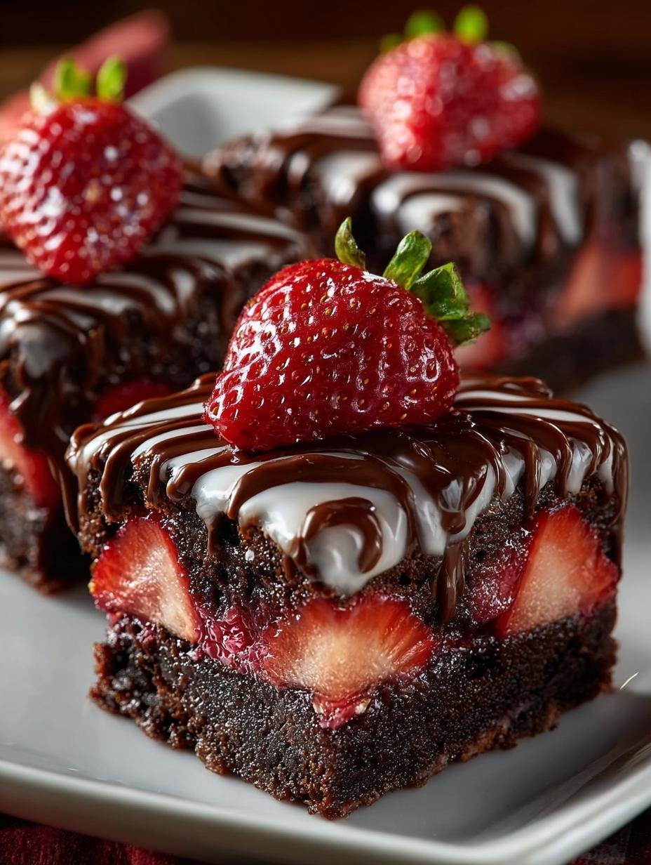 Chocolate Covered Strawberry Brownies: A Decadent Delight - Chocolate Covered Strawberry Brownies - additional detail