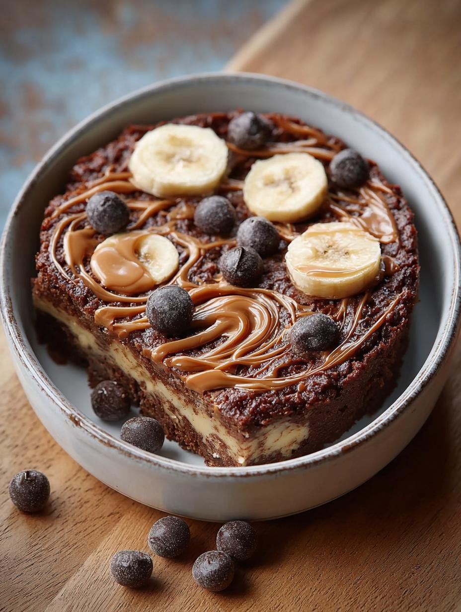 Chocolate Peanut Butter Baked Oatmeal Delight - Chocolate Peanut Butter Baked - additional detail
