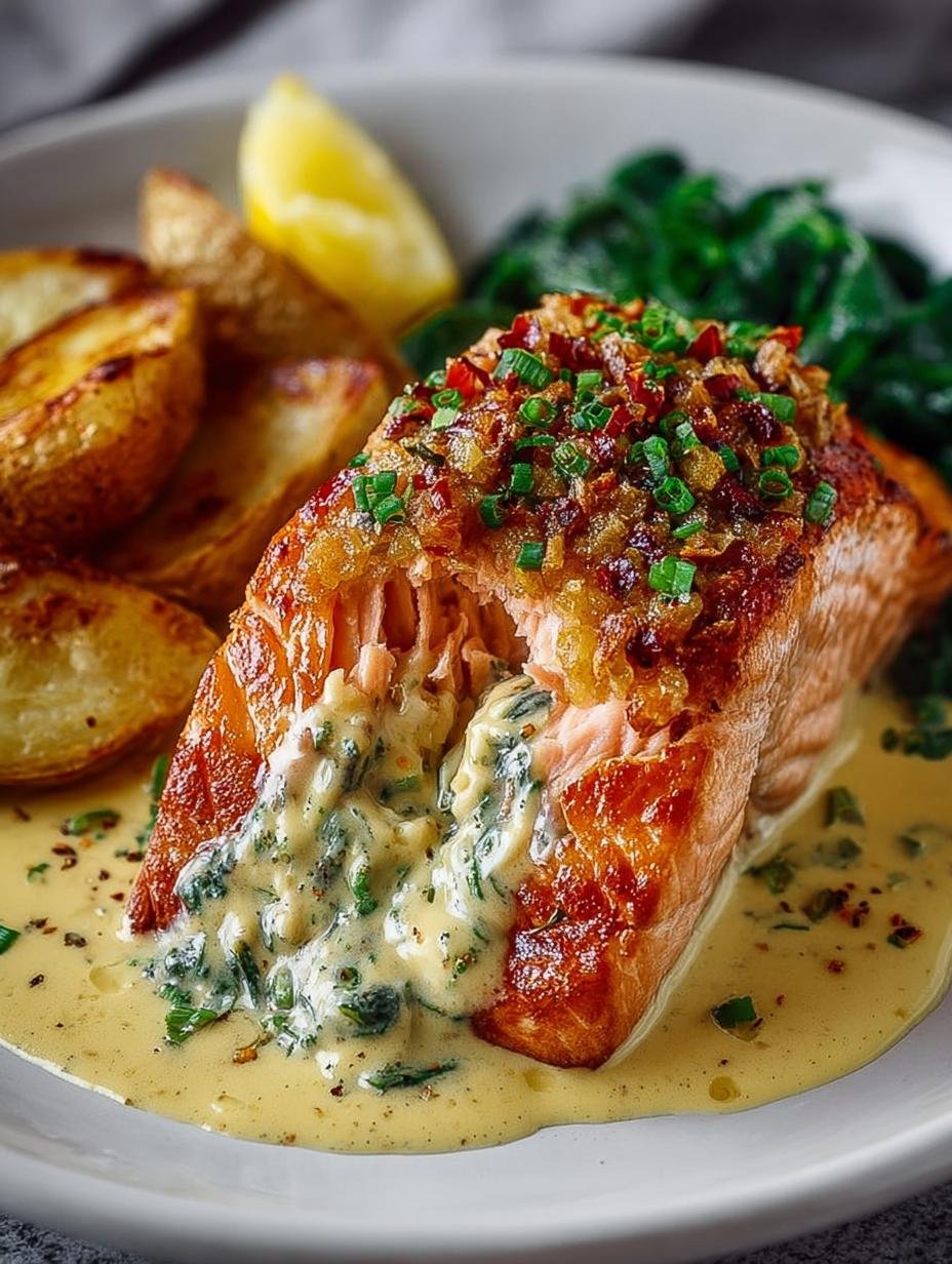 Crab Stuffed Salmon: A Luxurious 30-Minute Dinner 2 Crab Stuffed Salmon: A Luxurious 30-Minute Dinner - Crab Stuffed Salmon - main visual representation