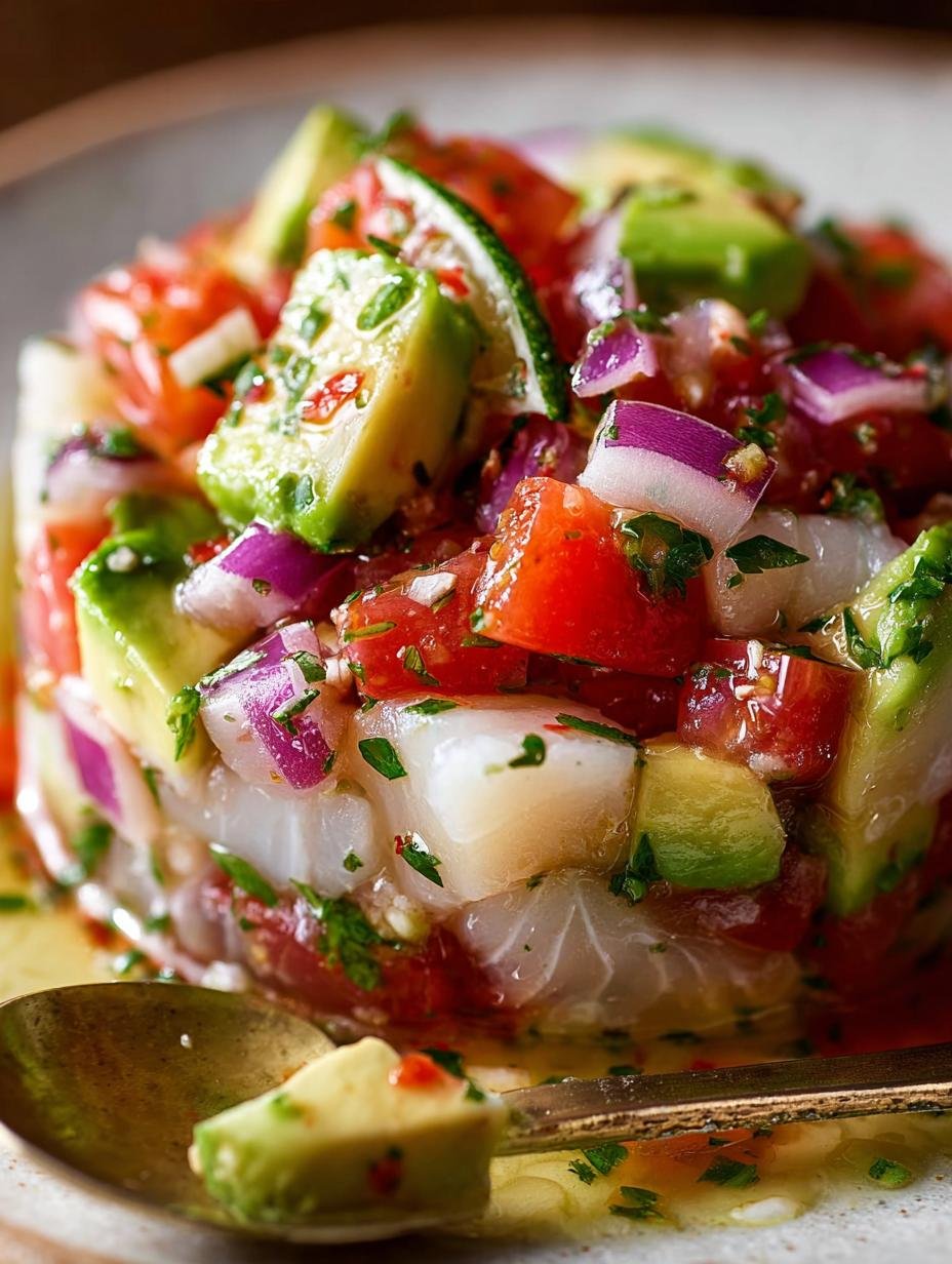 Fresh Fish Ceviche with Avocado: A Flavorful Delight 1 Fresh Fish Ceviche with