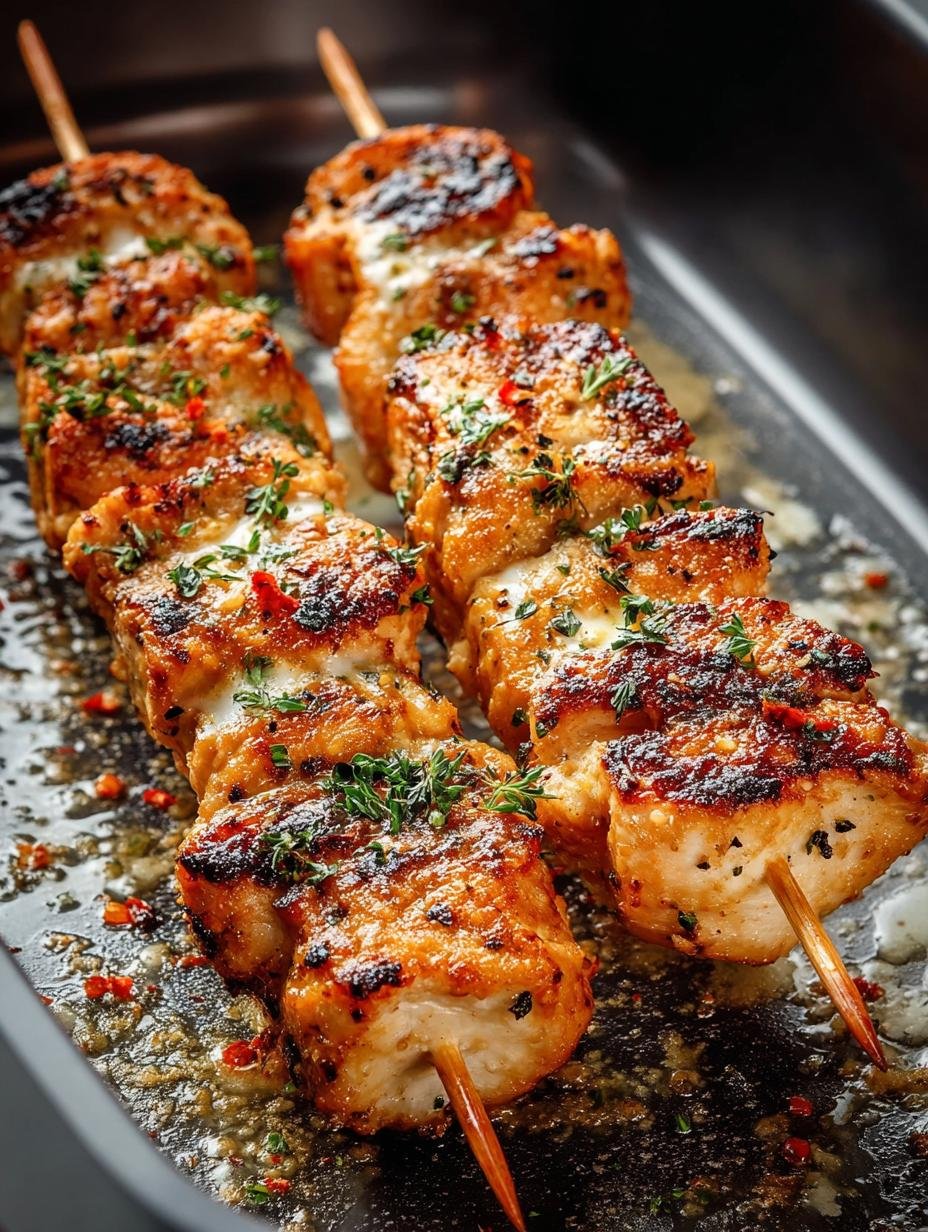 Garlic Parmesan Chicken Skewers: 5 Irresistible Recipes 3 Garlic Parmesan Chicken Skewers: 5 Irresistible Recipes - Garlic Parmesan Chicken Skewers - additional detail