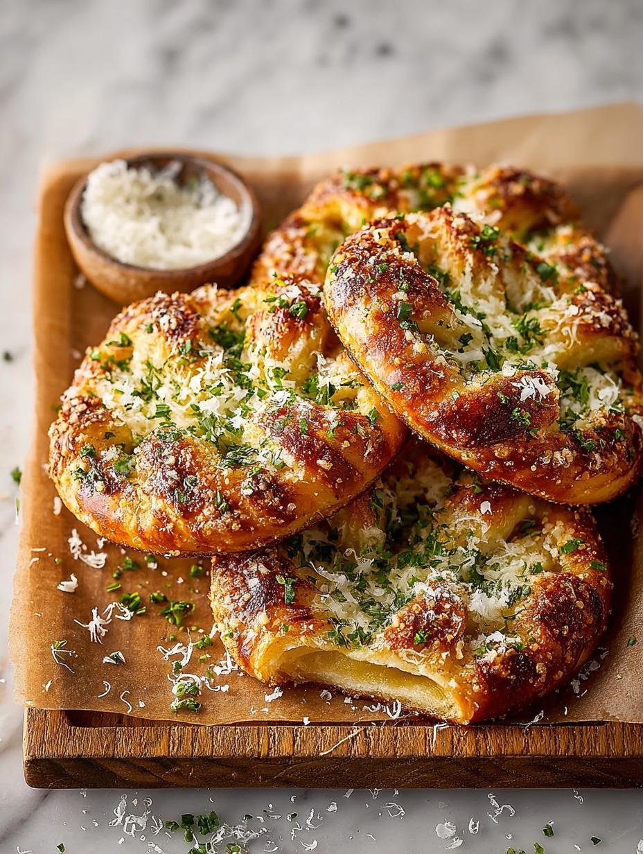 Garlic Parmesan Pretzels: 10 Irresistible Homemade Treats 1 Garlic Parmesan Pretzels
