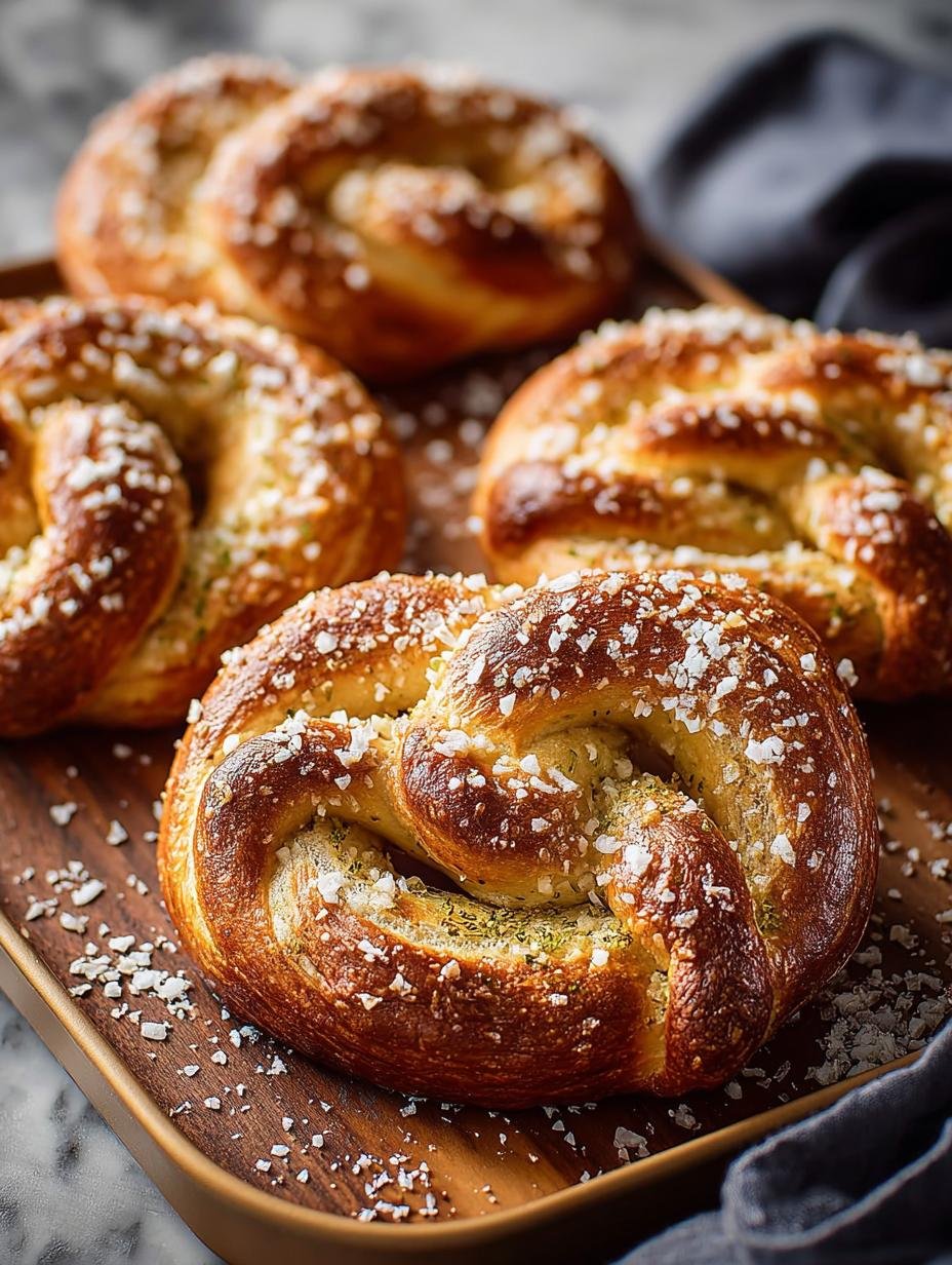 Garlic Parmesan Soft Pretzels
