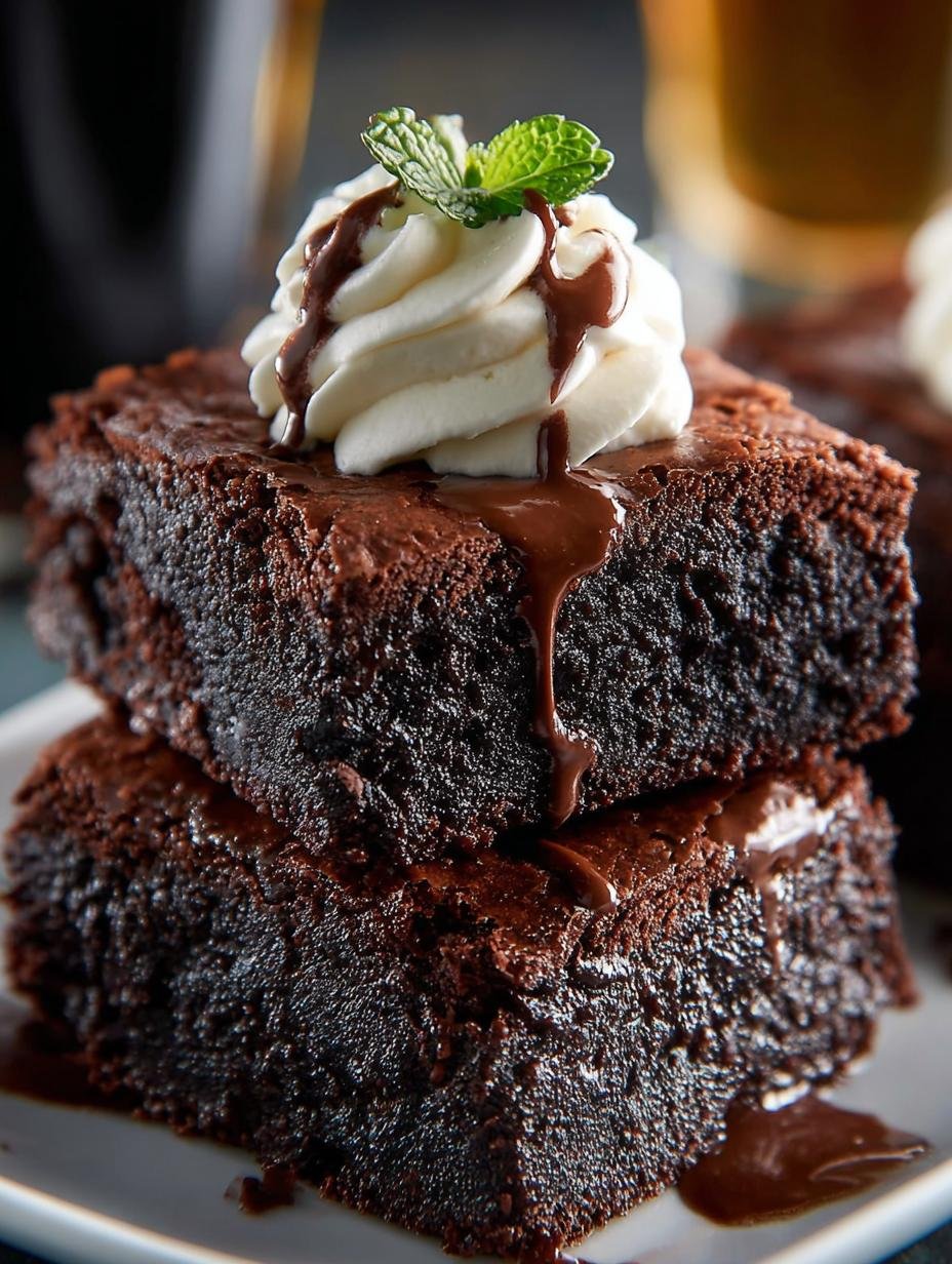 Guinness Chocolate Brownies: 16 Irresistible Treats - Guinness Chocolate Brownies - additional detail