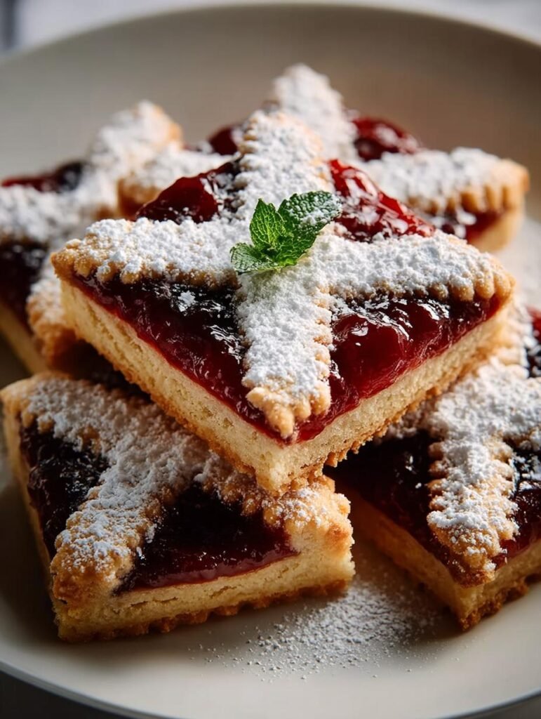 Indulgent Linzer Bars Sweet