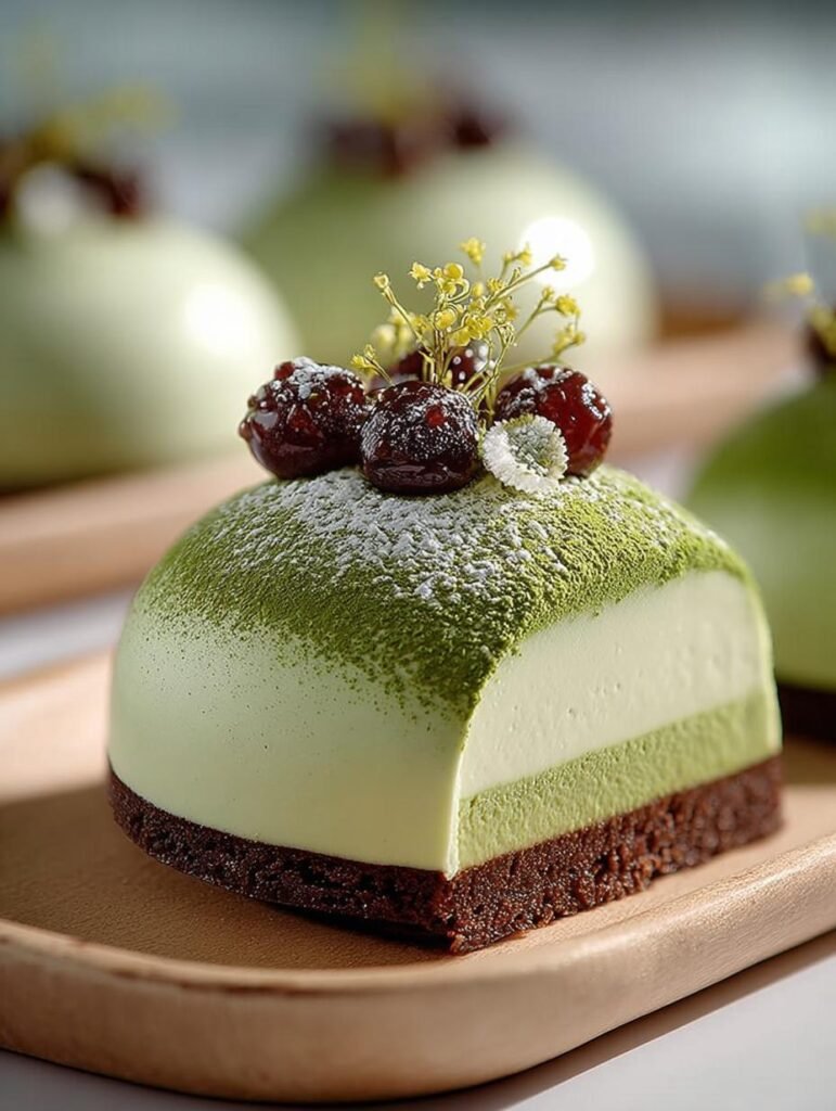 Matcha White Chocolate Mousse