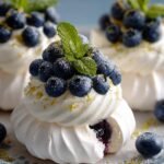 Mini Lemon Blueberry Pavlovas