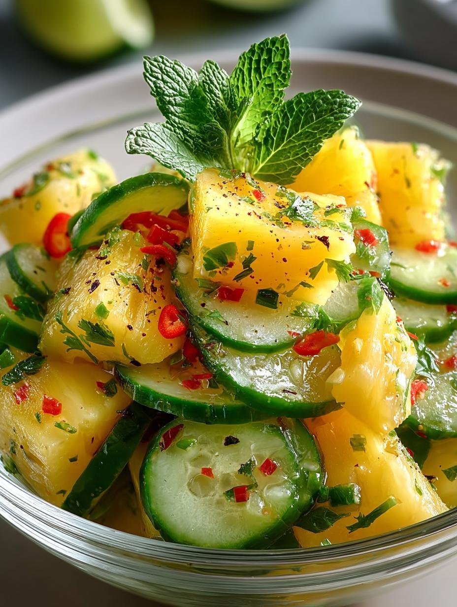 Pineapple Cucumber Salad: 5 Refreshing Ways to Enjoy It - Pineapple Cucumber Salad - additional detail
