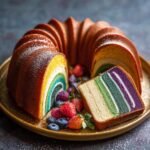 Rainbow Bundt Cake with