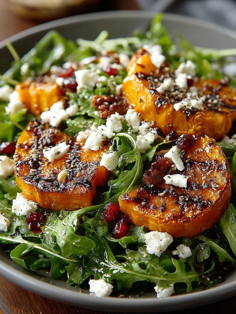 Roasted Pumpkin Feta Salad