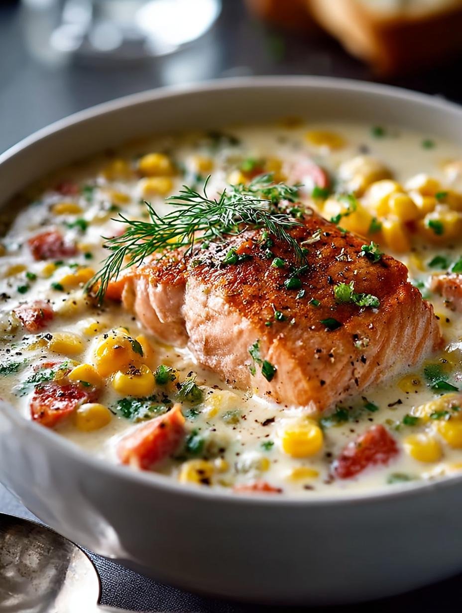 Salmon Corn Chowder: 6 Comforting Ingredients to Savor 1 Salmon Corn Chowder