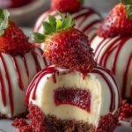 Strawberry Velvet Cheesecake Truffle