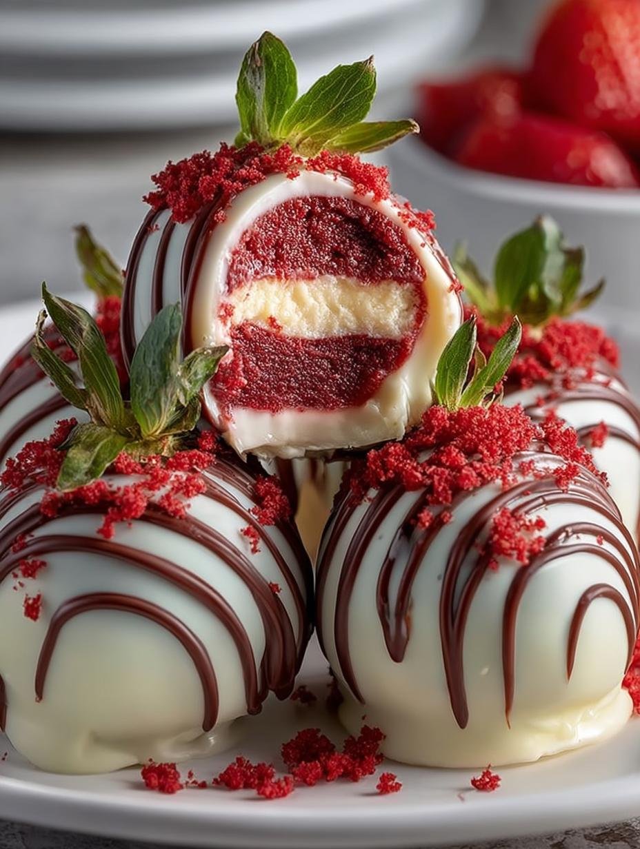 Strawberry Velvet Cheesecake Truffle: 24 Heavenly Bites - Strawberry Velvet Cheesecake Truffle - additional detail