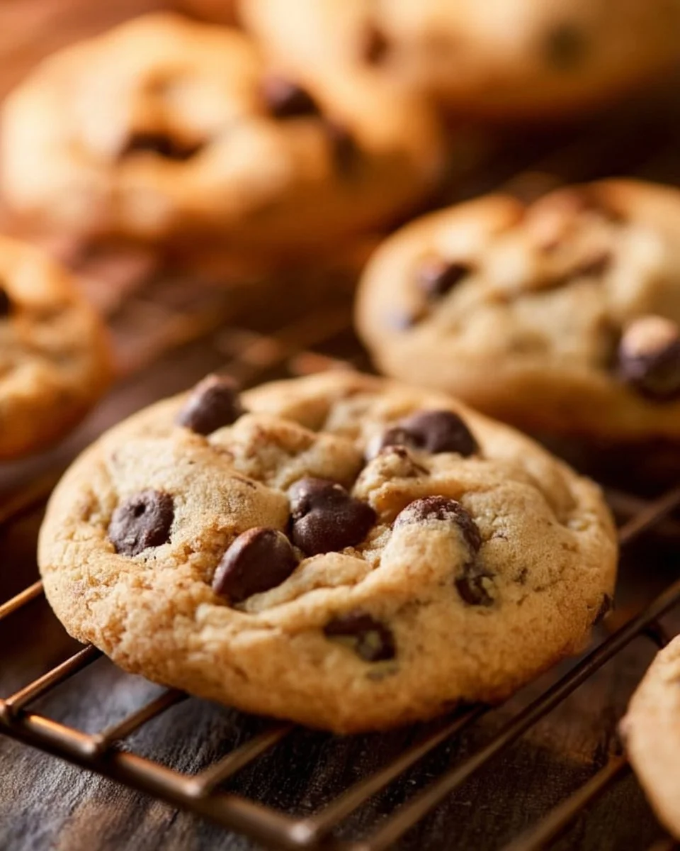 Delicious homemade chocolate chip cookies fresh out of the oven