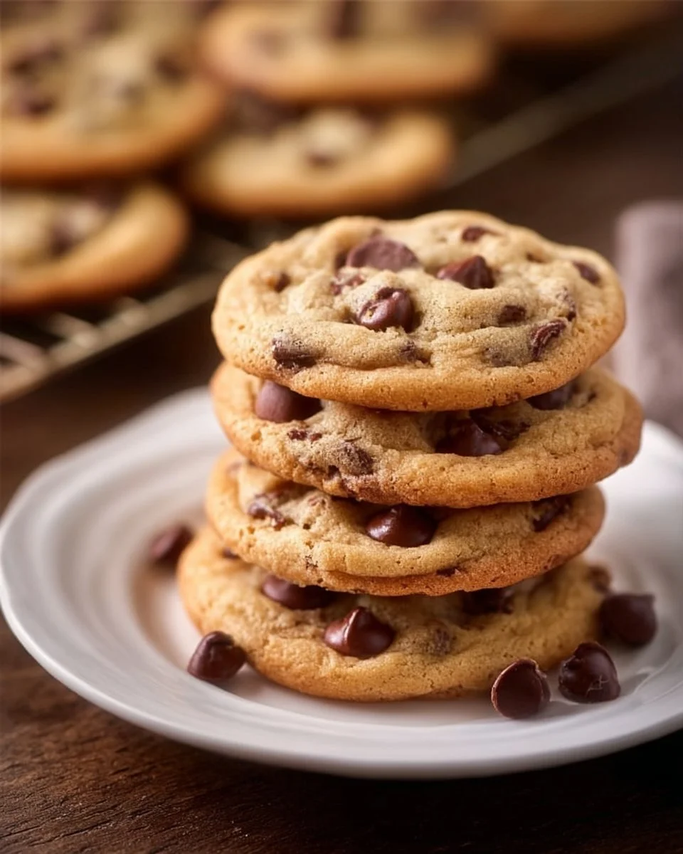 Delicious homemade chocolate chip cookies on a cooling rack