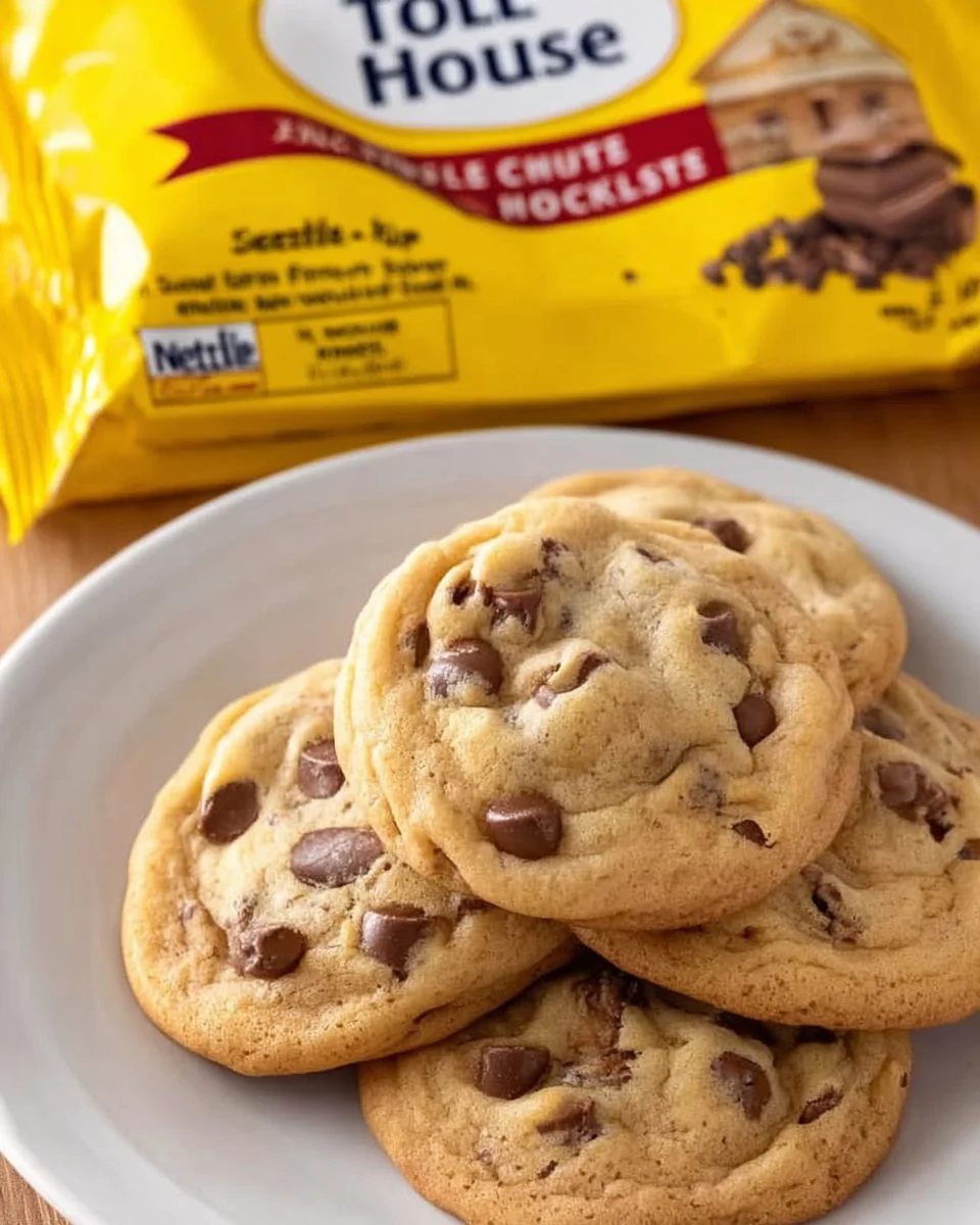 Perfect chocolate chip cookies made from the original Toll House recipe